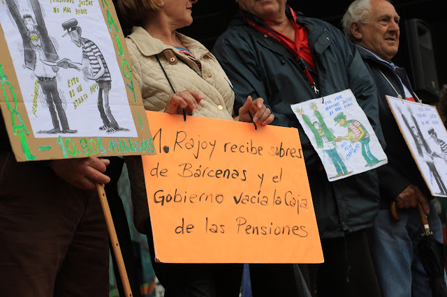 movilización de pensionistas en Barakaldo