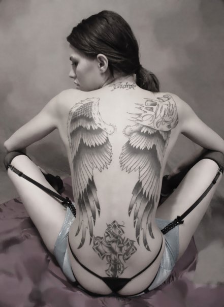 cross tattoos with wings on arm Cross Tattoos With Wings For