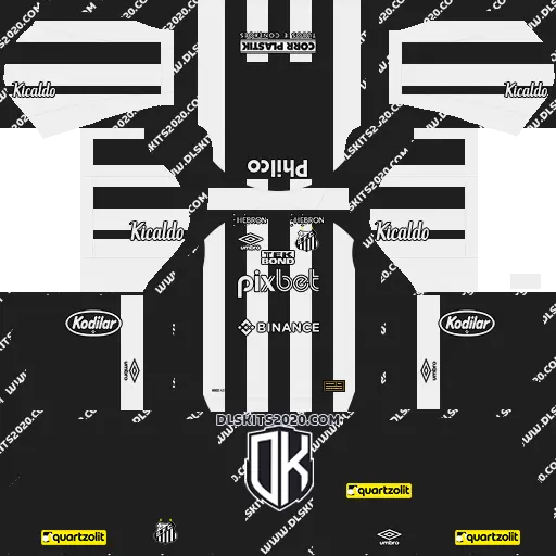 Santos FC DLS Kits 2022-2023 Umbro - Kit Dream League Soccer (Away)