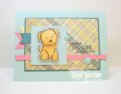 You're Dog-Gone Awesome card-designed by Lori Tecler/Inking Aloud-stamps from Avery Elle