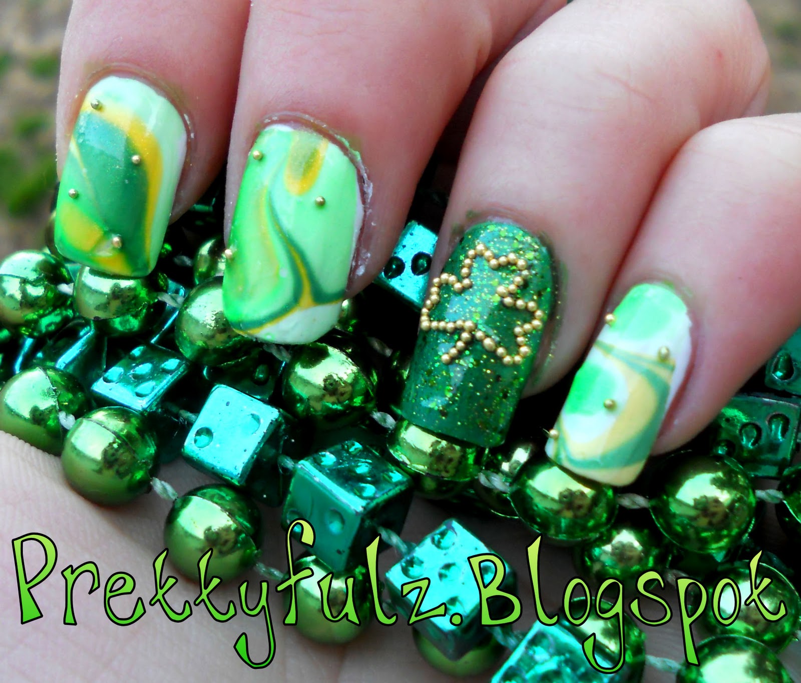 Prettyfulz: St. Patrick39;s Day Nail Art Design 