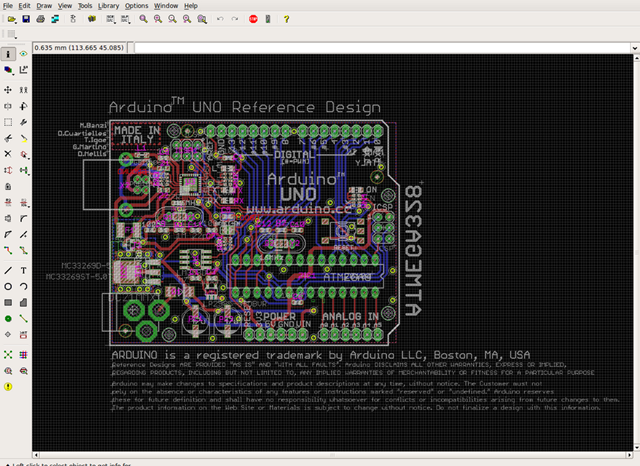 Arduino UNO Eagle file
