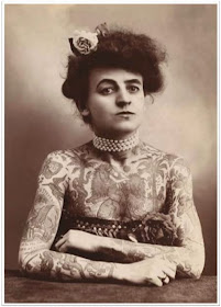 Nora Hildebrandt Tattoo Lady, http://distopiamod.blogspot.com