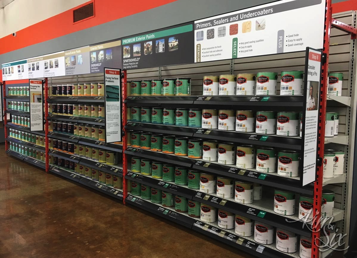 Paint Store Shelves