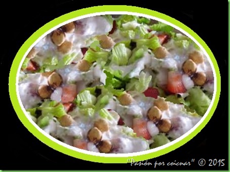 ENSALADA CON SALSA DE YOGURT