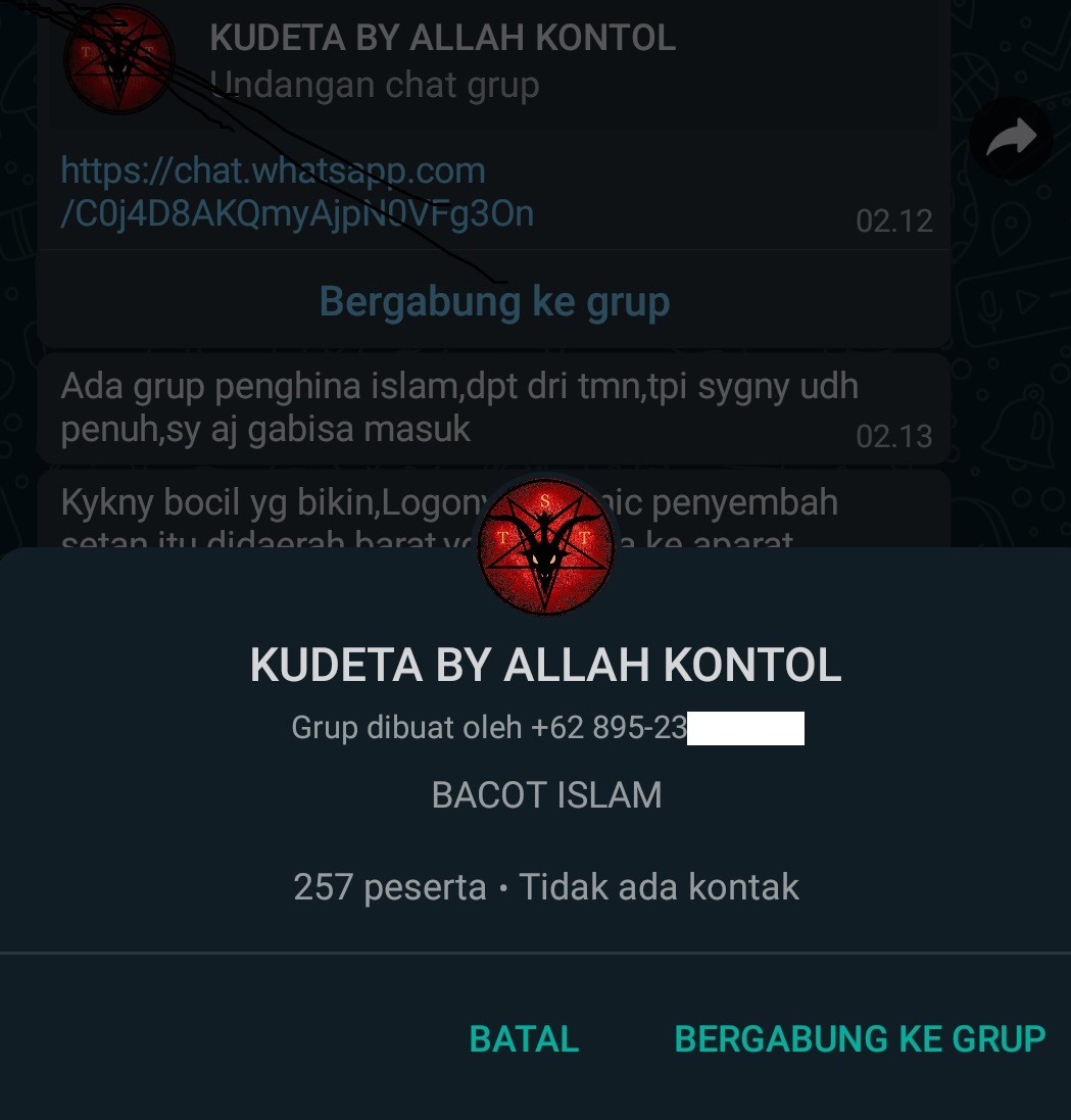 Lagi Viral Berikut Dua Tautan Grup Wa Penghina Allah Swt Dan Nabi Muhammad Saw Banjir Embun