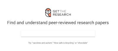 Image of Get The Research website