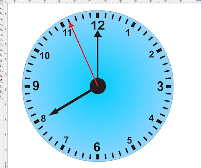 Cara membuat detik Jam dengan simple dan mudah menggunakan coreldraw.