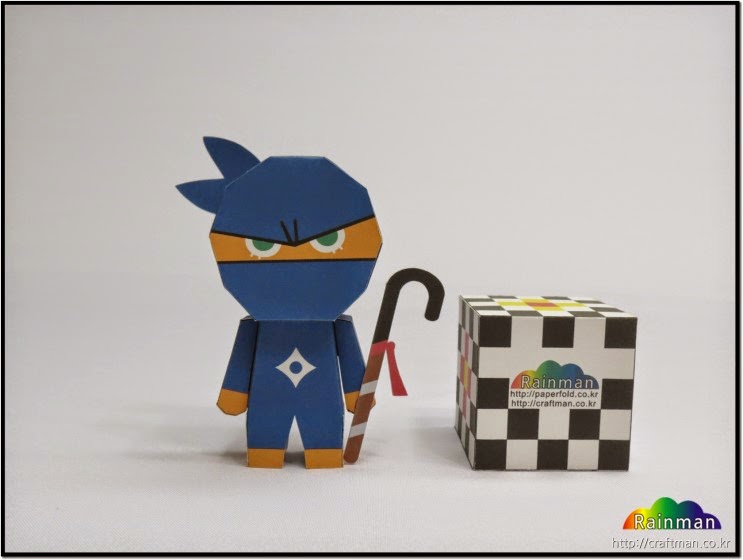 Ninja Cookie Papercraft