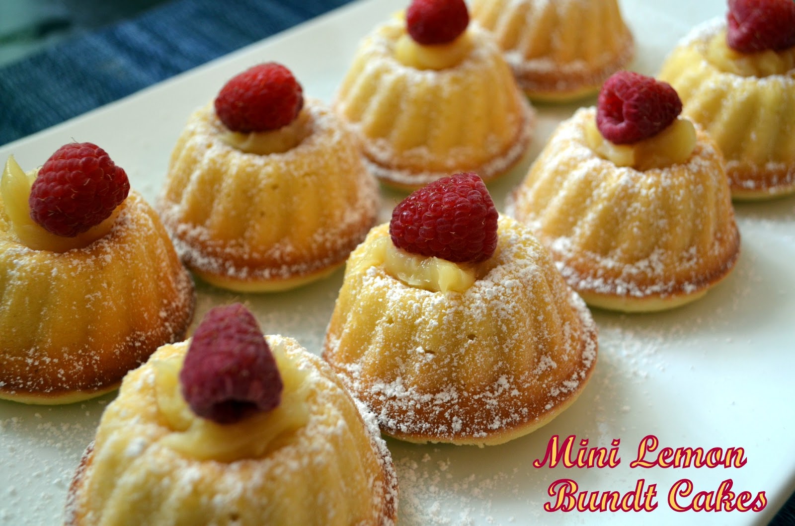 Flavors by Four: Mini Lemon Bundt Cakes