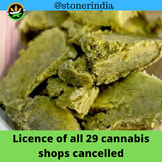 cannabis shops to be shut down in Indore