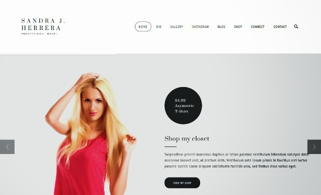 Modish - Fashion Model Website and Portfolio Template