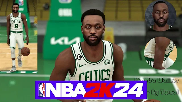 NBA 2K24 Kemba Walker Cyberface & Body Update