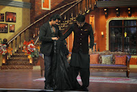 Hrithik Roshan On The Sets Of Comedy Nights With Kapil to promote krrish 3