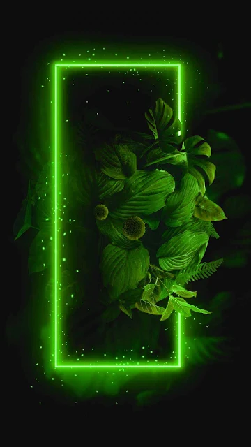 Neon Green Plant Mobile Wallpaper HD