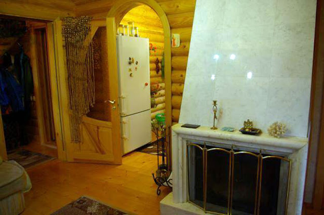 Wooden house inside