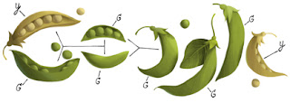 Gregor Mendel's 189th Birthday Google Doodle