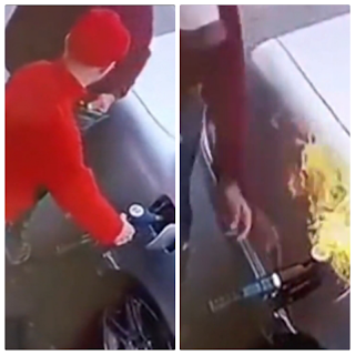 VIDEO: Man Causes Fire Outbreak At A Gas Station After Lighting A Cigarette