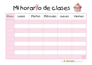 descargar un horario escolar para mi pared