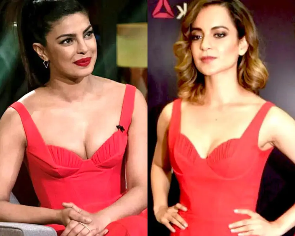 Priyanka Chopra kangana ranaut same red dress indian actress