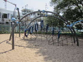 Little Norway Park and playground climber web