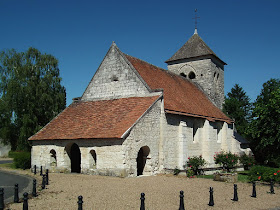 Romanesque church of Saint Martin, Marce sur Esves.  Indre et Loire, France. Photographed by Susan Walter. Tour the Loire Valley with a classic car and a private guide.