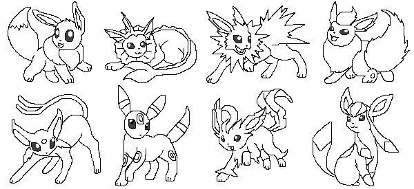 Pokemon Eevee Coloring Pages Beautiful