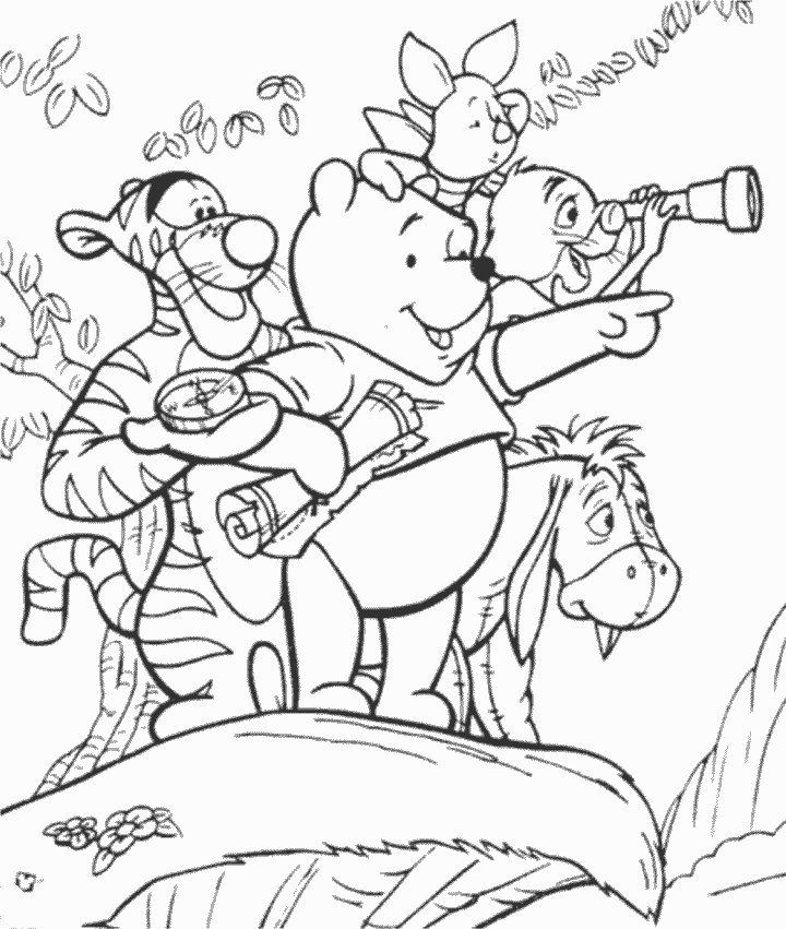 Info Coloring Pages Winnie The Pooh