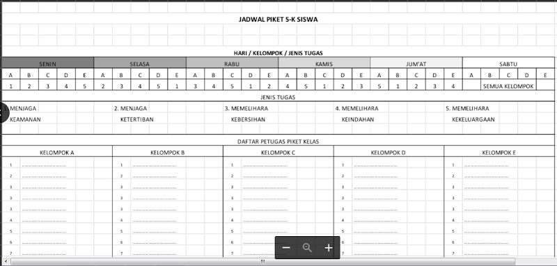 Istimewa Contoh Jadwal Piket Siswa, Wallpaper Unik