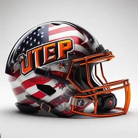 UTEP Miners Patriotic Concept Helmet