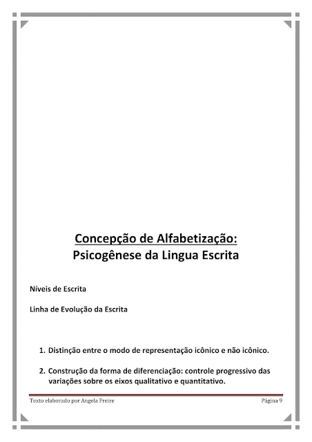 Concepções de alfabetização