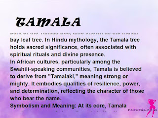 ▷ meaning of the name TAMALA (✔)