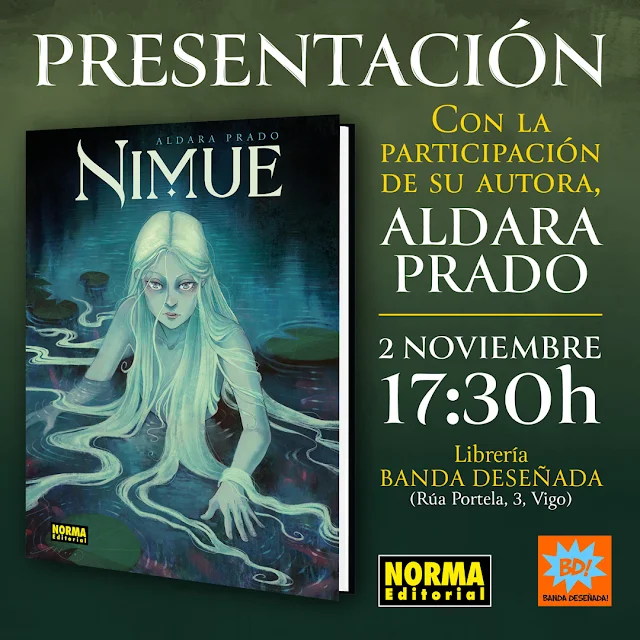 Presentación de Nimue con Aldara Prado en Vigo