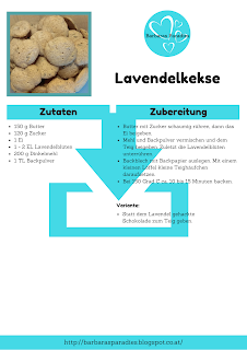 Rezeptkarte Lavendelkekse downloaden