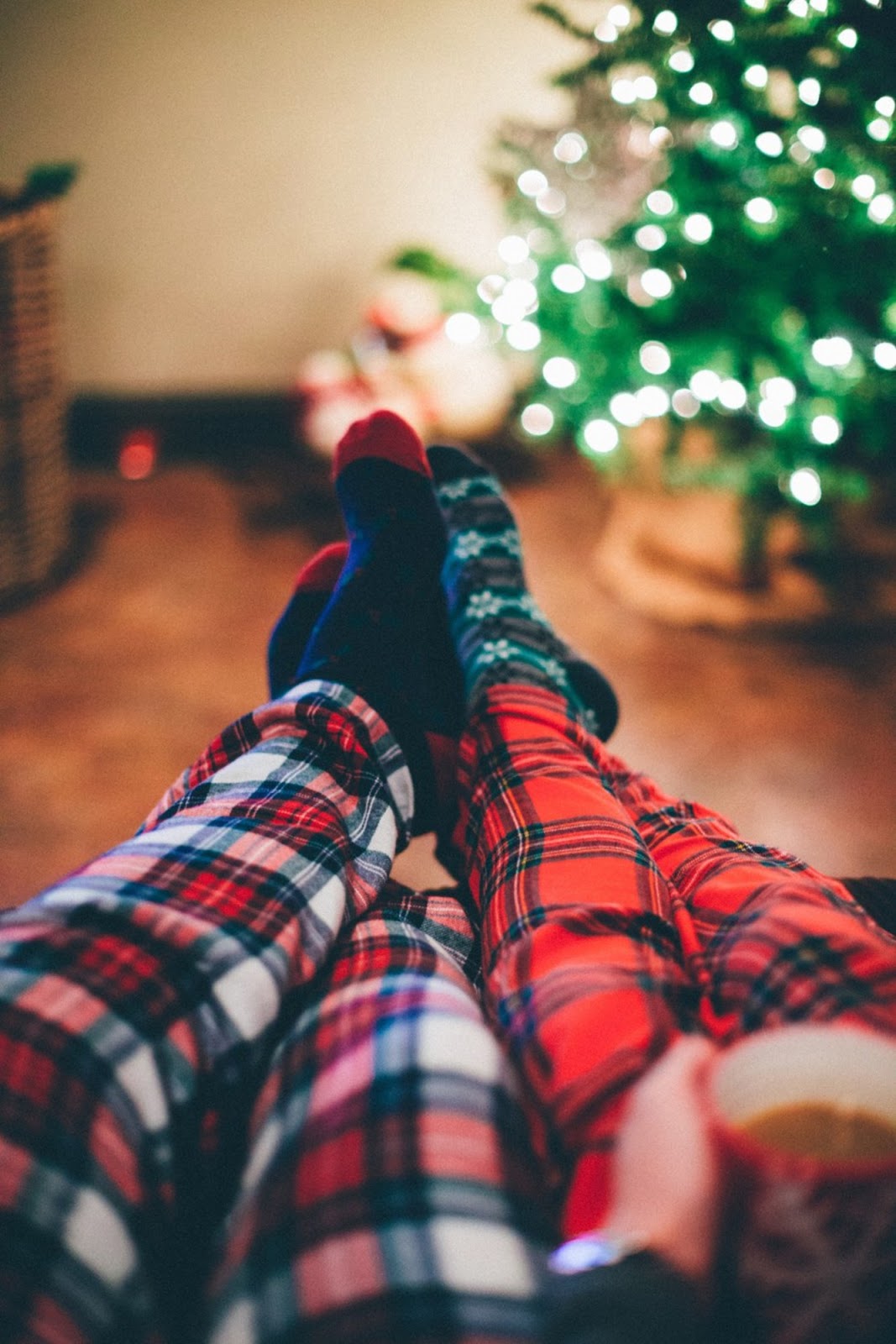 plaid pajamas for cozy winter evening
