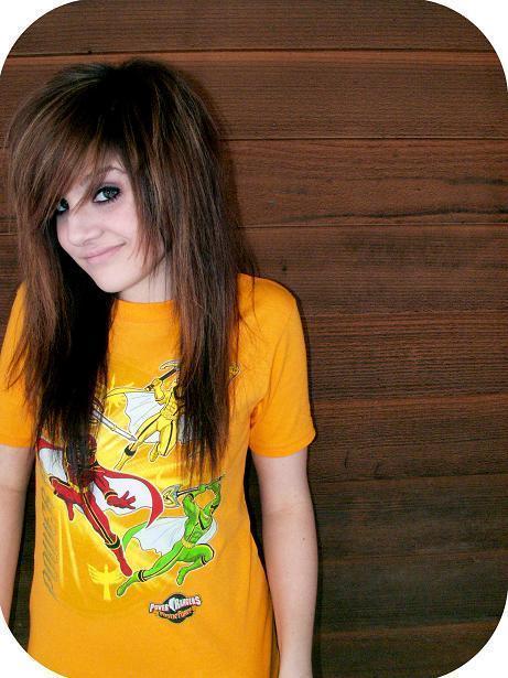 I have brown hair cut all layered but they are longish layers and then I have brown hair cut all layered but they are longish layers and then