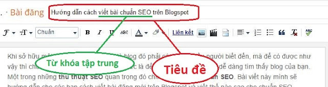 Cách viết bài chuẩn SEO trên Blogspot/Blogger