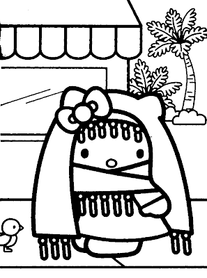  This is perchance the nearly odd Hello Kitty coloring page I convey always seen  HELLO KITTY COLOURING PAGE