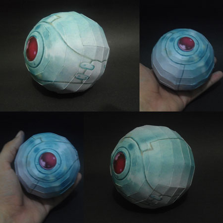 Saiyan Pod Papercraft Attack Ball
