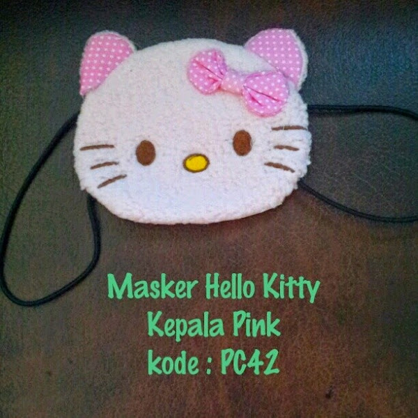 Masker Polusi Hello Kitty Murah  Grosir Ecer Pink