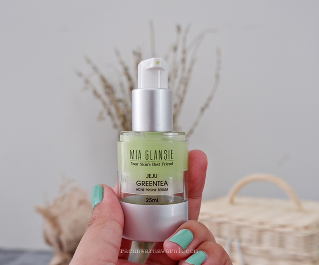 Review Packaging Serum Jerawat Mia Glansie Jeju Greentea Acne Serum