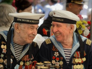 Russian Veterans celebrate Victory Day May  9, 2011 Red Square
