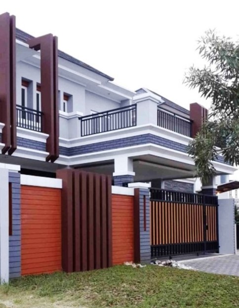 warna cat pagar rumah minimalis modern terbaru