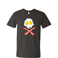 Bacon And Eggs Skull Tshirt