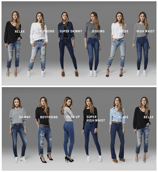 Rachel´s Fashion Room: Tipos de jeans y claves para elegir los pantalones  vaqueros para mujer