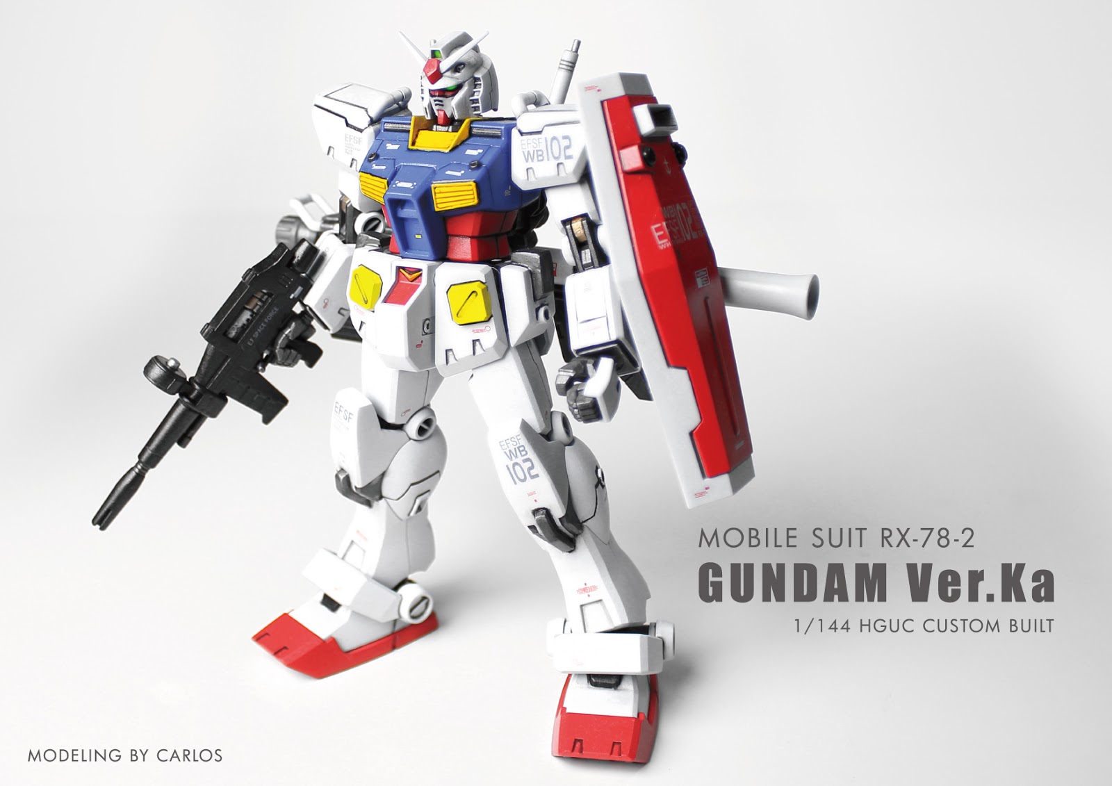 HGUC 1/144 RX-78-2 Ver Ka custom build - Gundam Kits ...