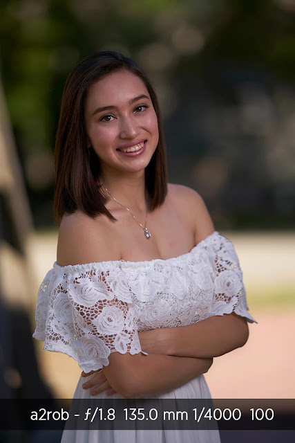 photo taken by Godox AD360 - Beautiful Girl in White Dress