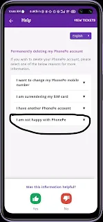 How to delete Phone pe Account