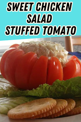 Sweet Chicken Salad Stuffed Tomato