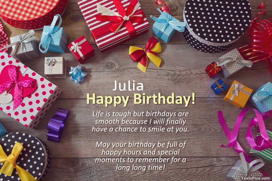 happy birthday julia images